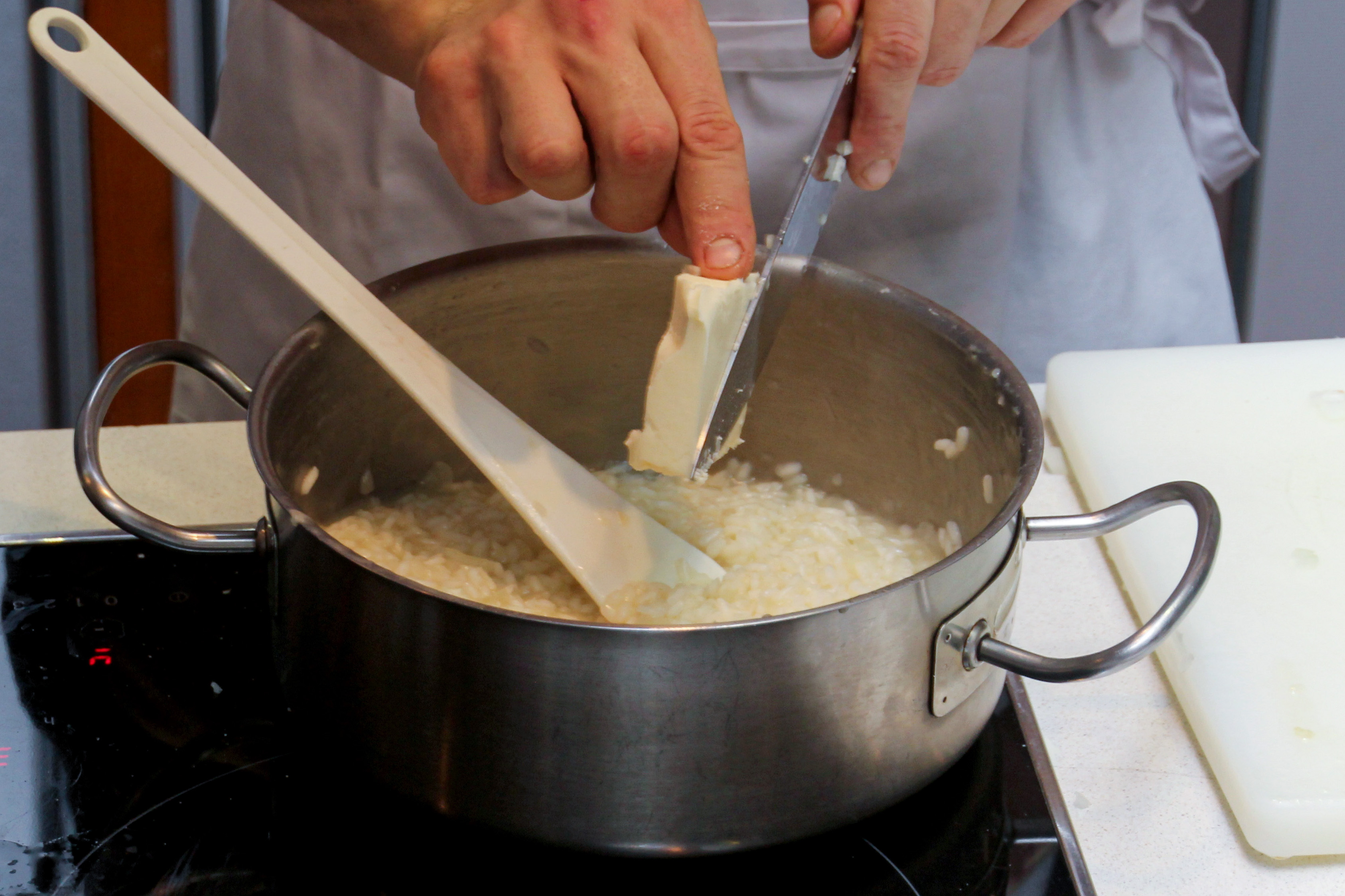 receta de risotto a la parmesana paso 6